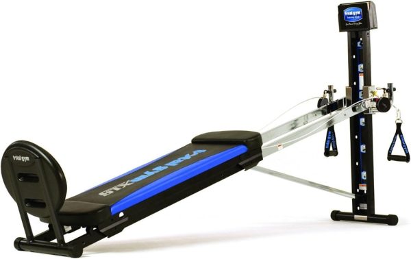 Total Gym Home Workout Machine, XLS Exercise Equipment w/ Squat Stand, Leg Pull & Ankle Cuffs - Adjustable and Portable Fitness Machine for Body Weight Training - Image 2