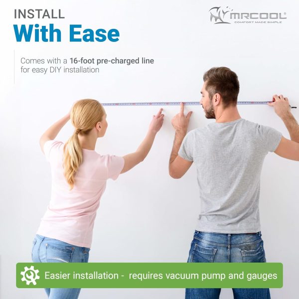 MRCOOL 18000 BTU 230V Ductless Inverter Mini Split Air Conditioner & Heat Pump System, Easy Pro Series - Wall-Mounted AC Unit w/ Heating and Cooling for Home, Office & Commercial Space - Image 6