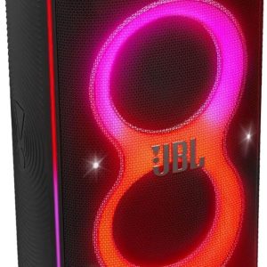 JBL Partybox Ultimate - Multi Purpose Party Speaker, with Wi-fi & Bluetooth Connectivity, Wireless, Lightshow, IPx4 Slashproof, Dual Mic & Guitar Inputs, Handle & Sturdy Wheels, Black