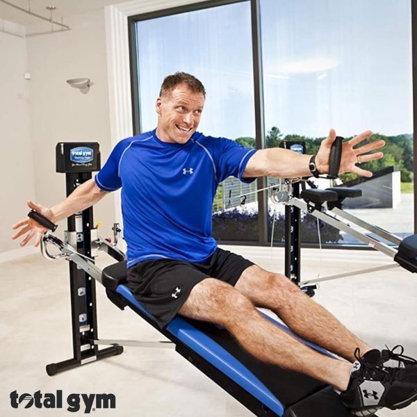 Total Gym Home Workout Machine, XLS Exercise Equipment w/ Squat Stand, Leg Pull & Ankle Cuffs - Adjustable and Portable Fitness Machine for Body Weight Training - Image 5