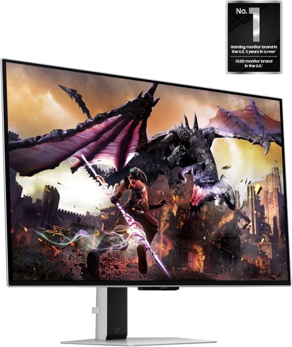 Samsung 32" Odyssey OLED G8 (G80SD) Series 4K UHD Smart Gaming Monitor w QD-OLED, 240Hz 0.03ms, G-Sync Compatible, Glare-Free Display, Sleek Metal Design, LS32DG800SNXZA, 3 Yr Warranty - Image 11