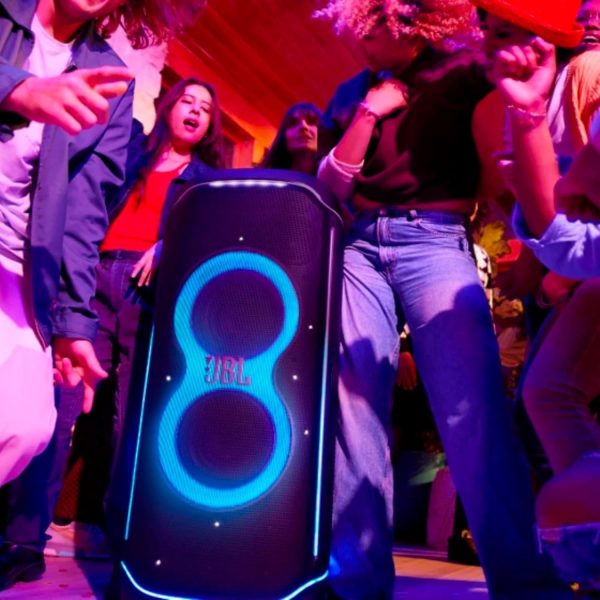 JBL Partybox Ultimate - Multi Purpose Party Speaker, with Wi-fi & Bluetooth Connectivity, Wireless, Lightshow, IPx4 Slashproof, Dual Mic & Guitar Inputs, Handle & Sturdy Wheels, Black - Image 3