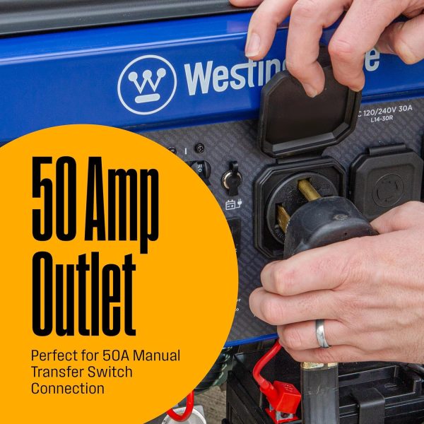 Westinghouse 12500 Watt Dual Fuel Home Backup Portable Generator, Remote Electric Start, Transfer Switch Ready, Gas and Propane Powered - Image 7