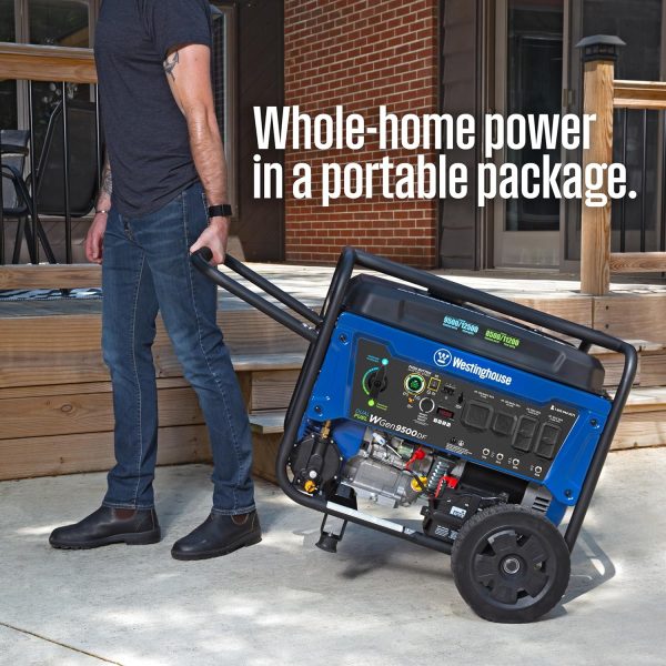 Westinghouse 12500 Watt Dual Fuel Home Backup Portable Generator, Remote Electric Start, Transfer Switch Ready, Gas and Propane Powered - Image 8