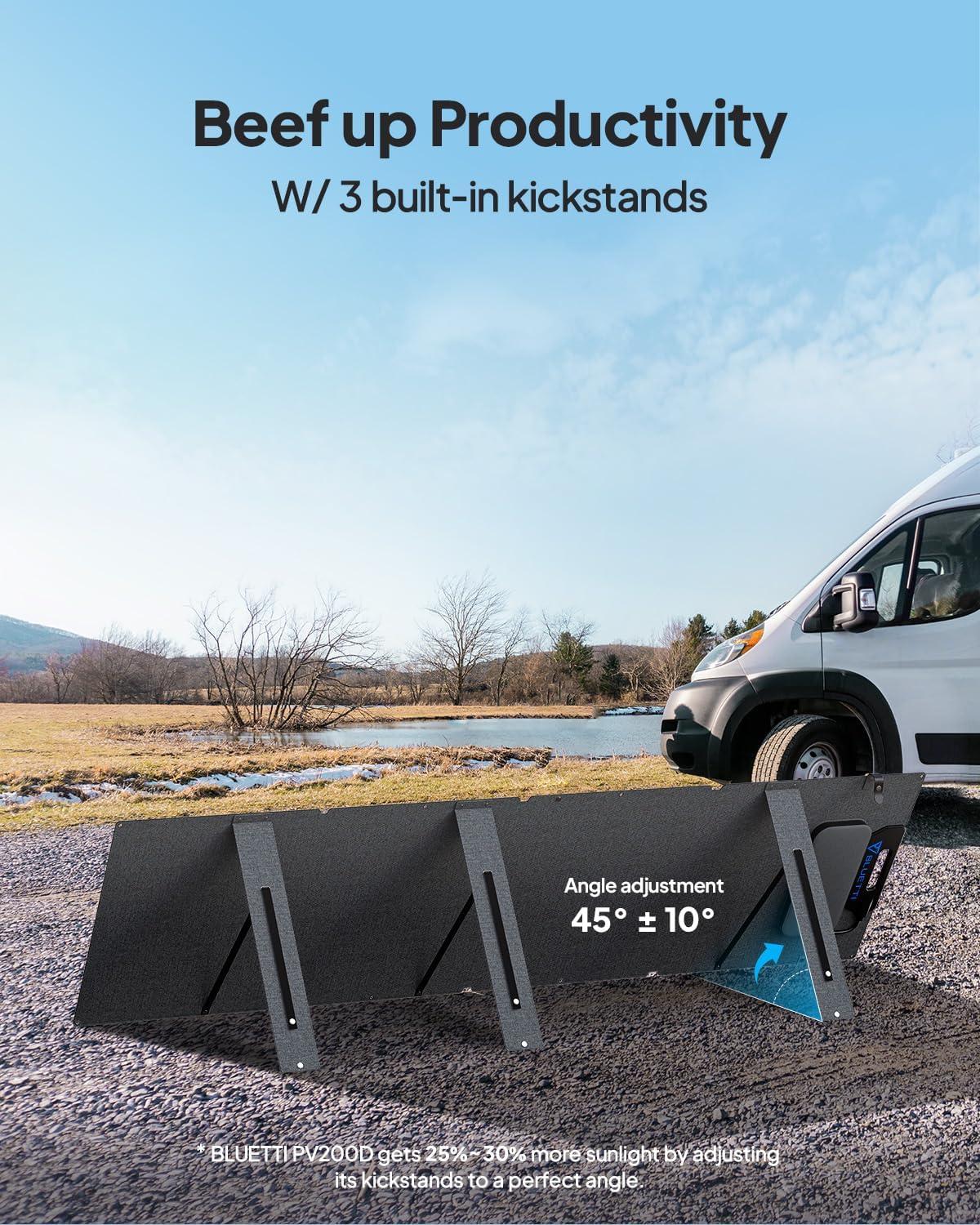 BLUETTI AC200L Solar Generator with 200W Panel and Charger 1 (Ships Separately), 2048Wh LFP Portable Power Station, w/4 2400W AC (3600W Lifting), 560W DC-DC Car Charger, for RV, Camping, Emergency Use - Image 6